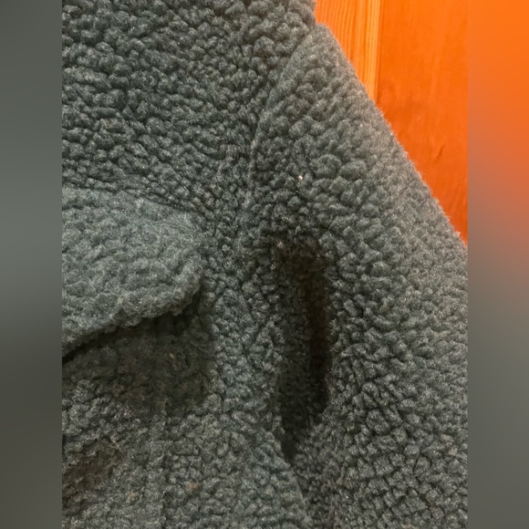 American Eagle Cropped Sherpa Shacket Oversized - Picture 7 of 16